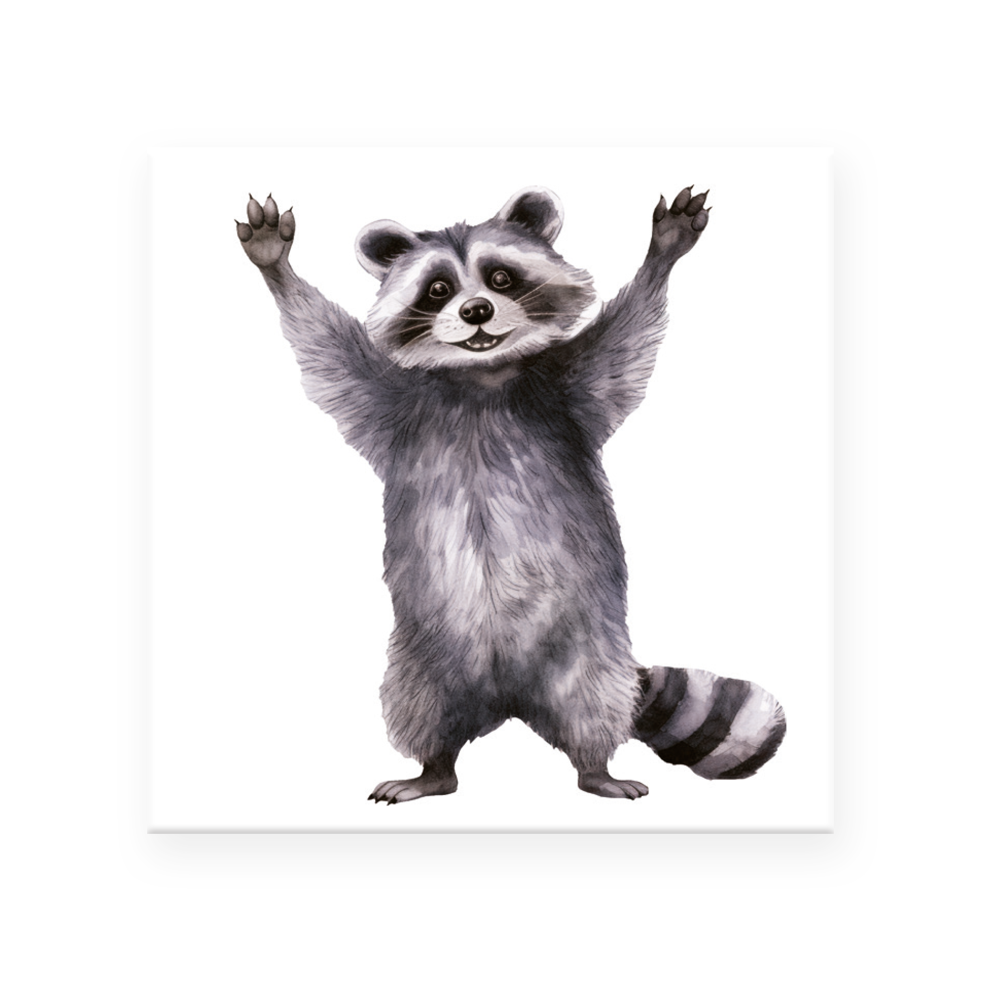 Miss Cotton - Wholesale Magnet - Magnet "Cheeky Raccoon" (5x5cm) – The Little Rascal0