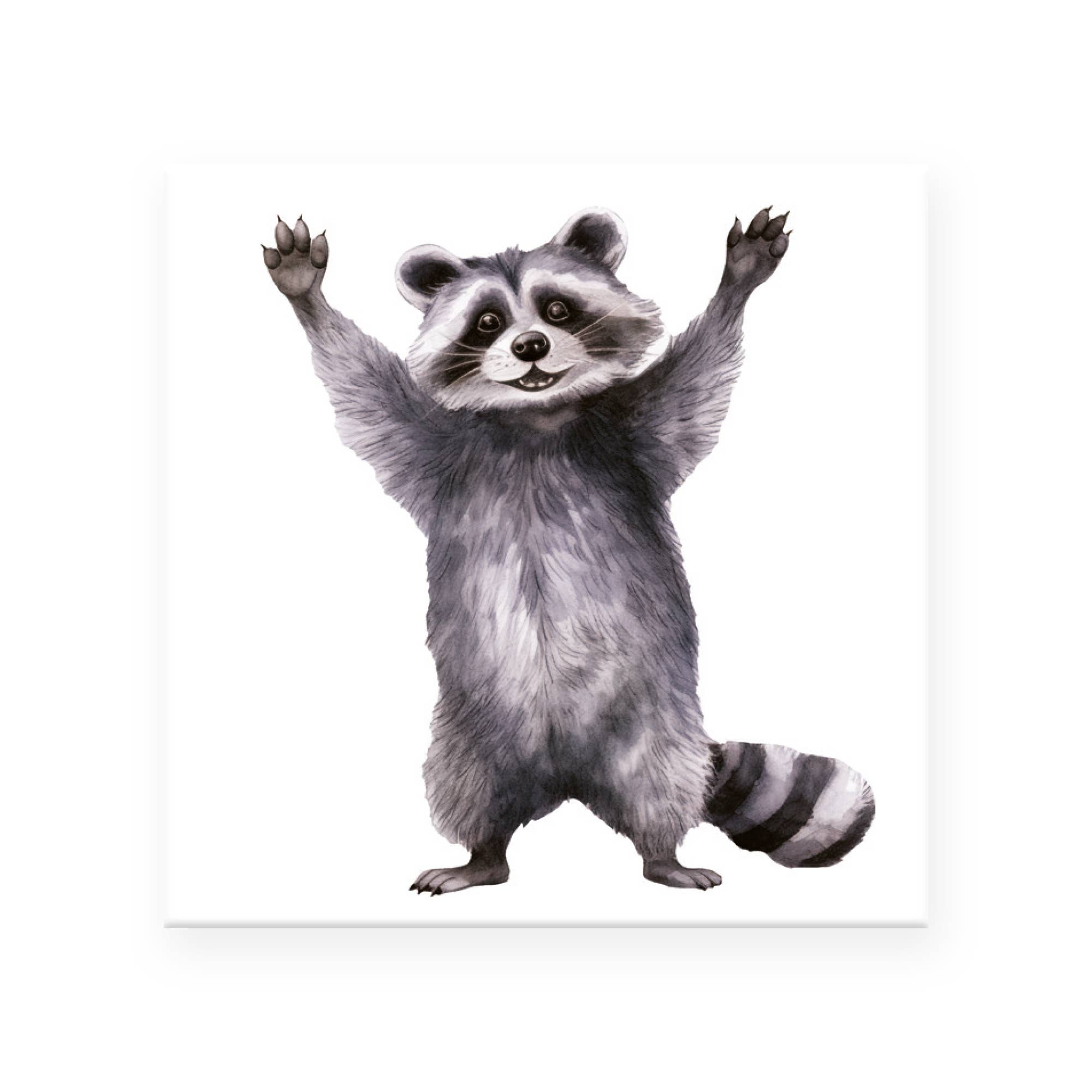 Miss Cotton - Wholesale Magnet - Magnet "Cheeky Raccoon" (5x5cm) – The Little Rascal