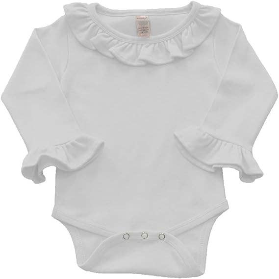 MONAG - Wholesale Bodysuit (Non-Footed) - Baby - Long Sleeve Ruffle Baby Onesie, Frill Baby Bodysuit3