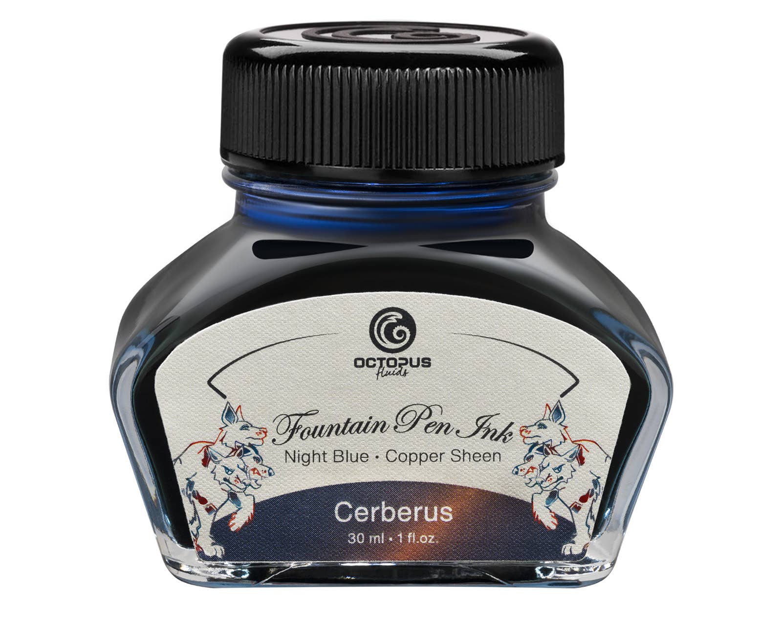 Octopus Concept GmbH - Wholesale Writing Ink - Fountain pen ink, Sheen, Cerberus, blue, 30 ml