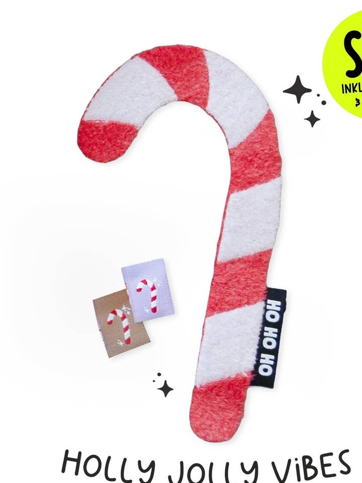 Teddy-patch - XL canne à sucre *thermocollant* incl. étiquette tissée pour la vente par Paul und Clara