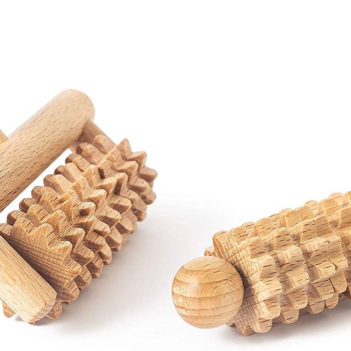Tuuli GmbH - Wholesale Body Massager - Set of 2 Massage Roller Tool Massager Maderotherapy Wooden F3