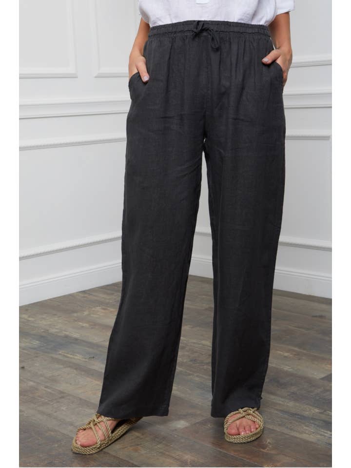 LÉA & LUC - Wholesale Pants - Women's - 100% linen trousers REF. 30132
