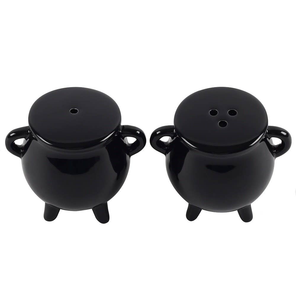 Something Different Wholesale - Wholesale Salt & pepper shaker set - Gothic Halloween Cauldron Cruet Salt and Pepper Set2