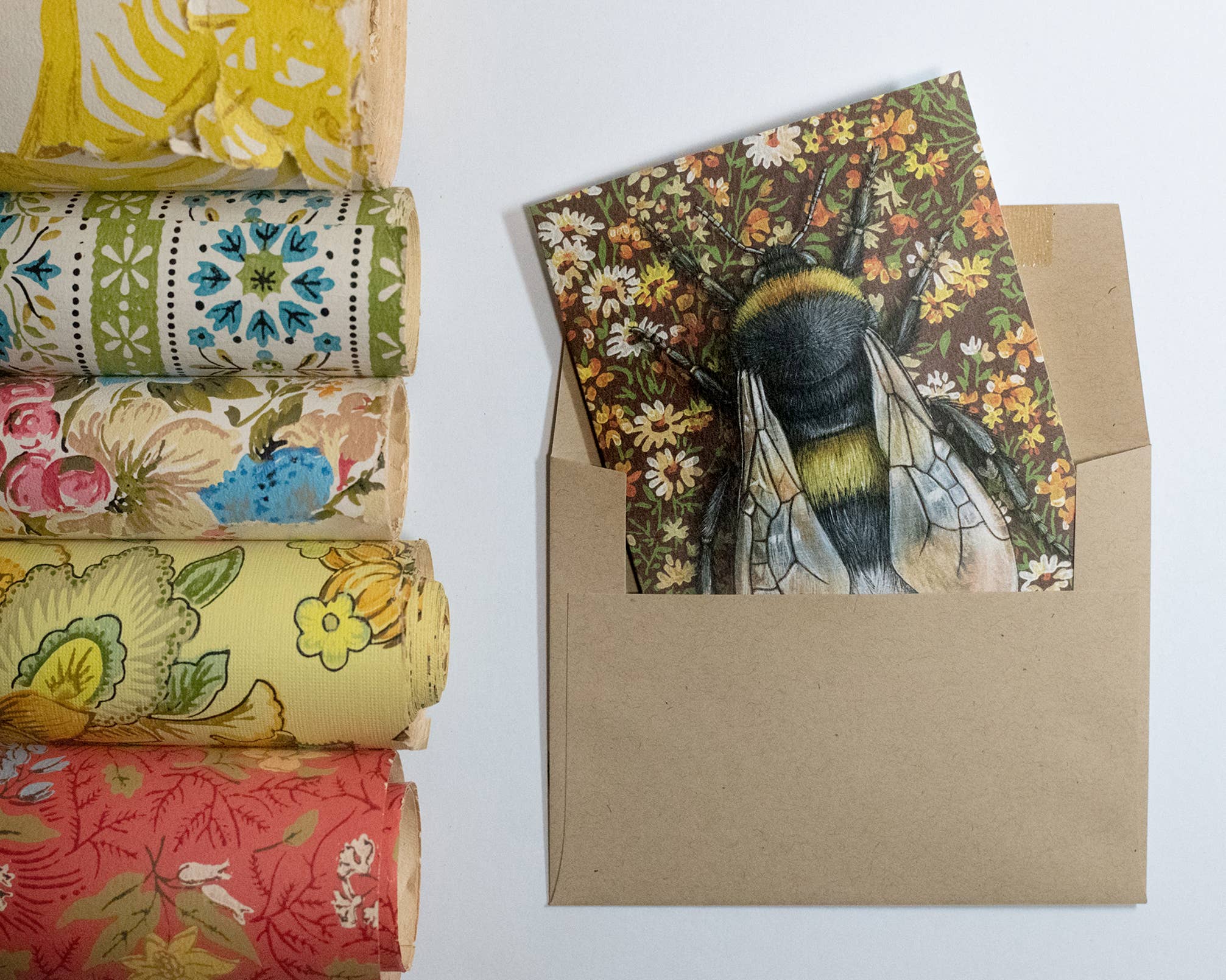 Emily Uchytil - Wholesale Briefpapier/indexkaartenset - Bumblebee Brown - Notitiekaartje3