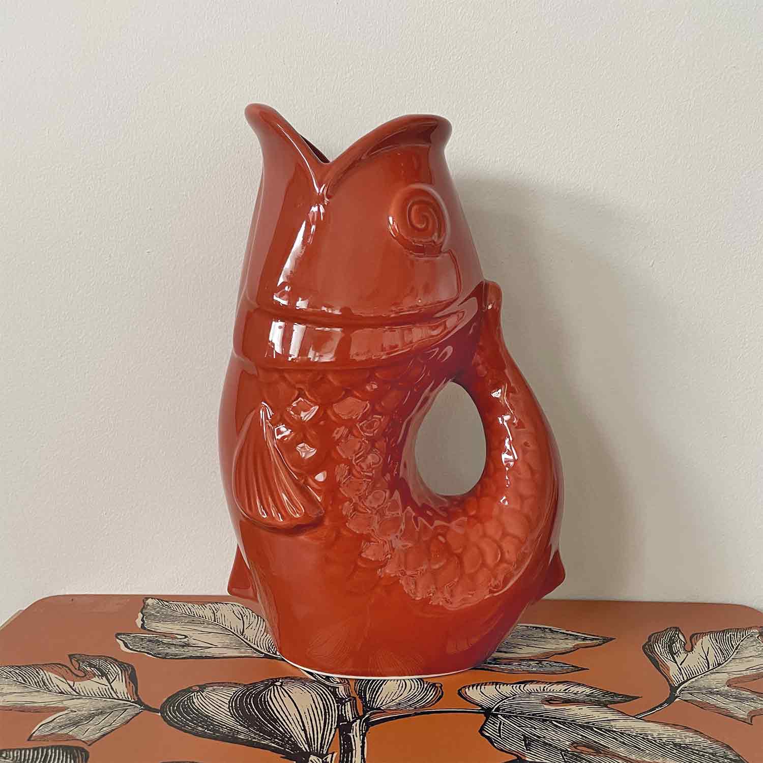 Terracotta Vase pichet poisson gm terracotta L16,5 P11 H25,3cm en vente sur Faire3