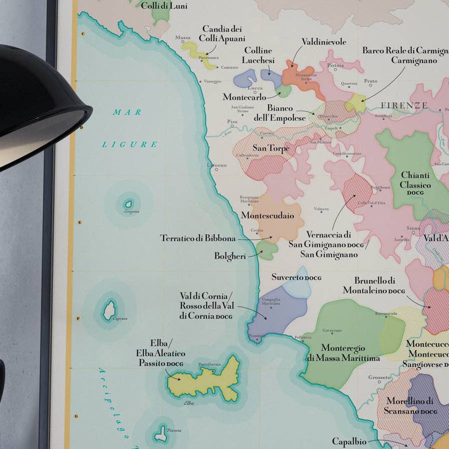 La Carte des Vins s'il vous plaît – Poster por atacado – La Carte des Vins de Toscane1