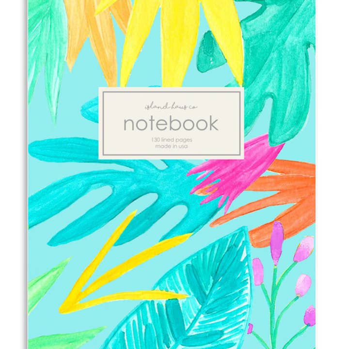 Tropical Bliss Notebook - Watercolor Illustrations for wholesale by Island Haus Co
