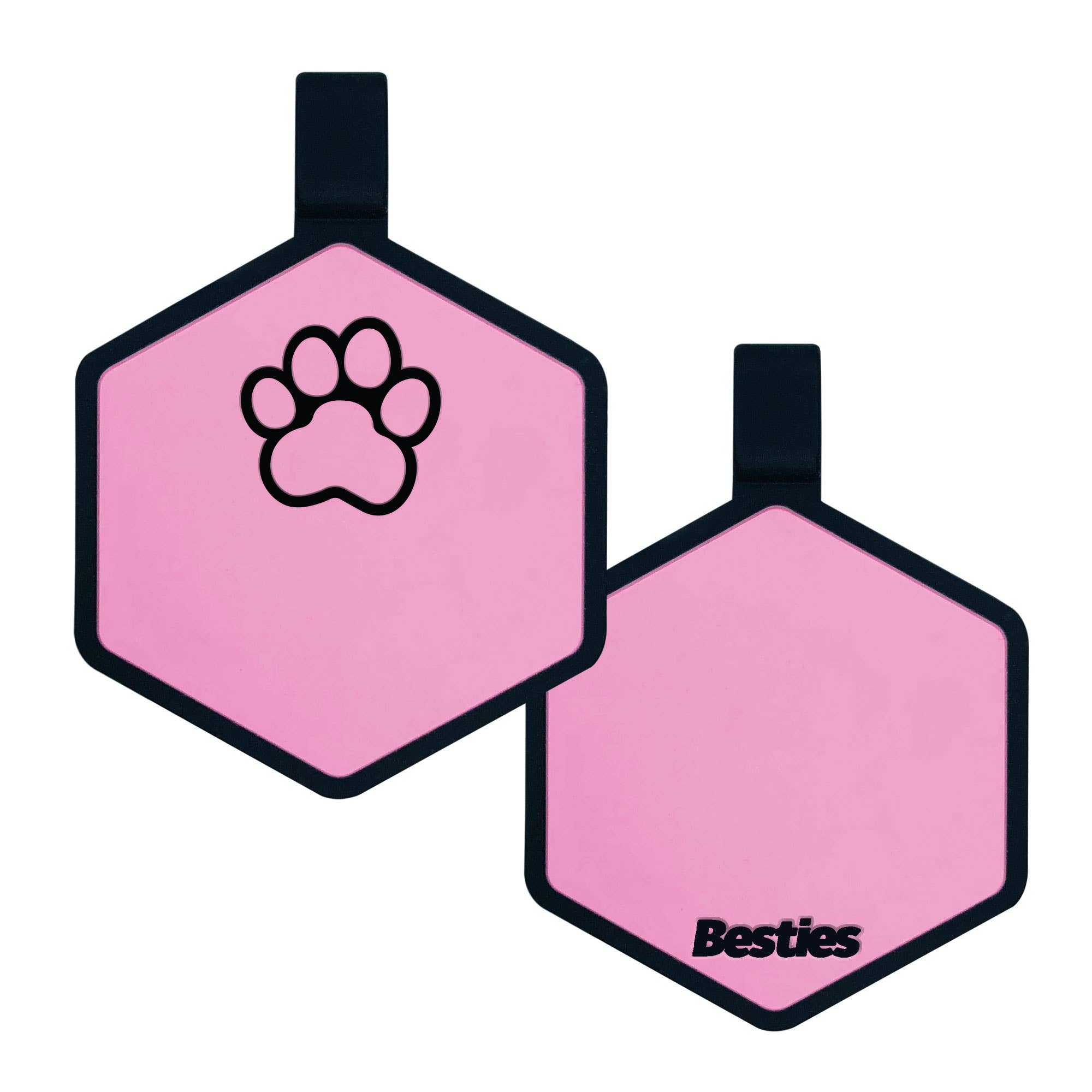 Besties Pets - Wholesale Pet Identification Tag - Dog - Paw Silicone Dog ID Tag17