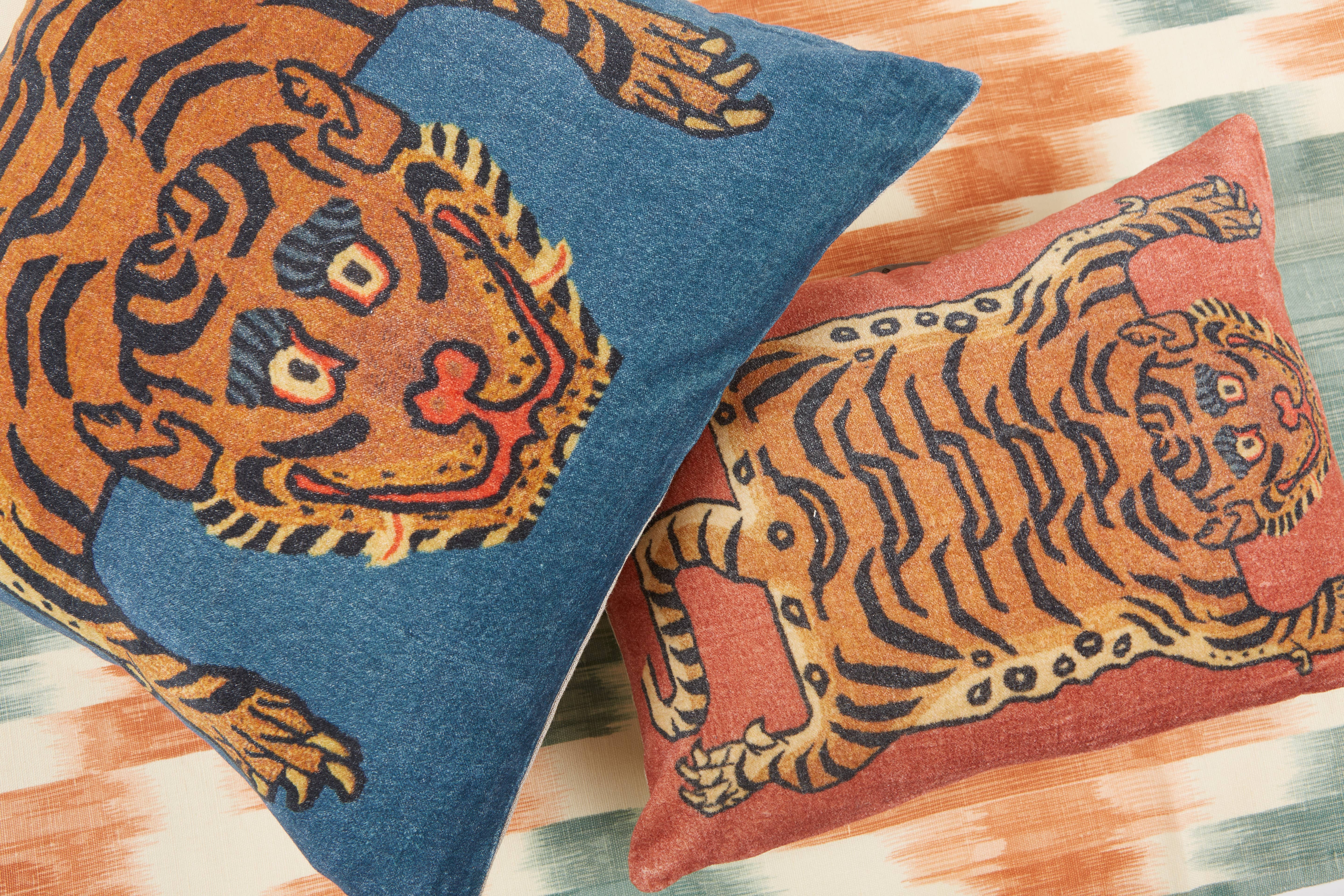 Siren Song - Wholesale Throw/Decorative Pillow - Tibetan Tiger Cushion 12"x16"4