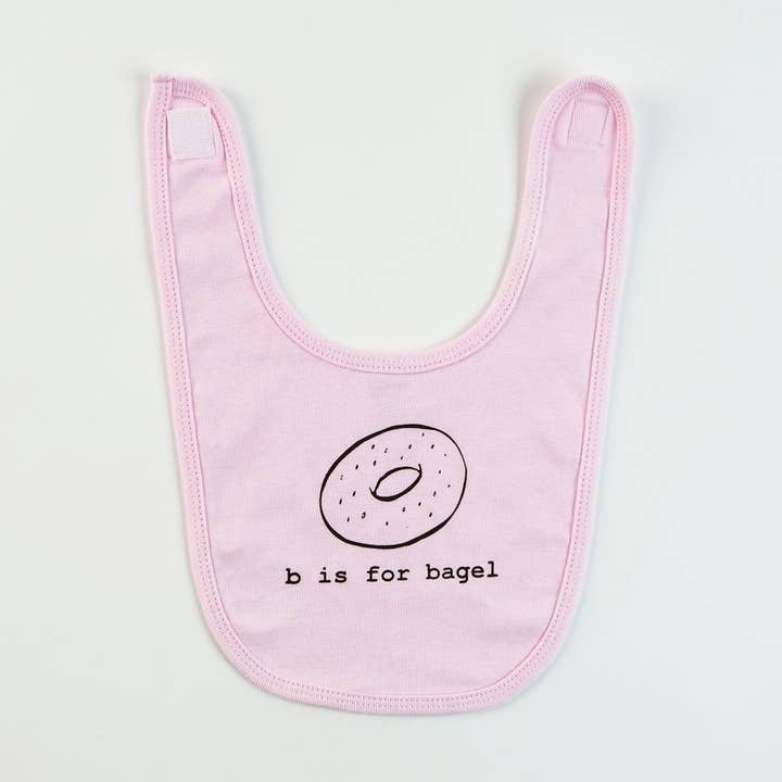 B är för Bagel Baby Bib för wholesale av Garbella