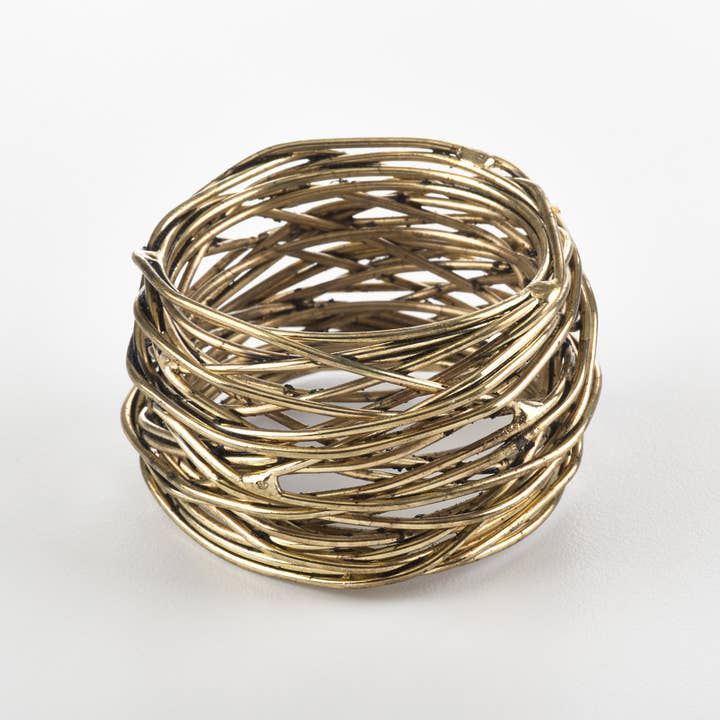Saro Lifestyle - Wholesale Napkin Ring - Metal Design Napkin Ring
