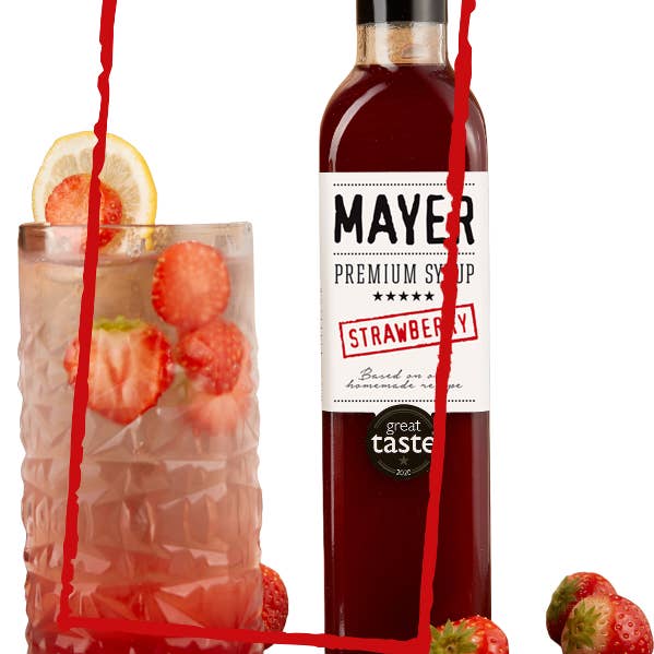 Mayer Premium Syrup - Wholesale Cocktail Mix/Syrup - Hungarian Premium Mayer Strawberry SyrupÂ