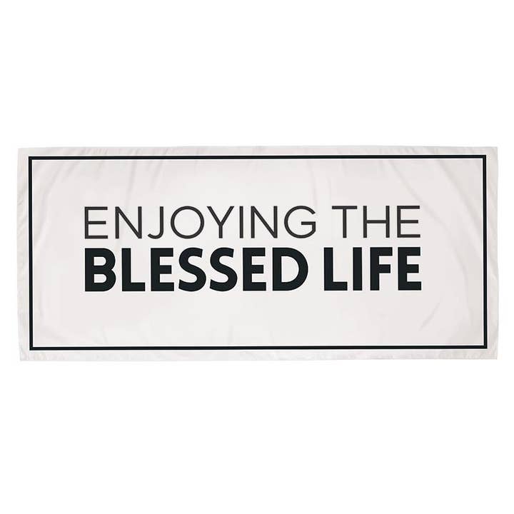 Quick Dry Towel - Enjoying the Blessed Life for wholesale by Faithworks by Creative Brands