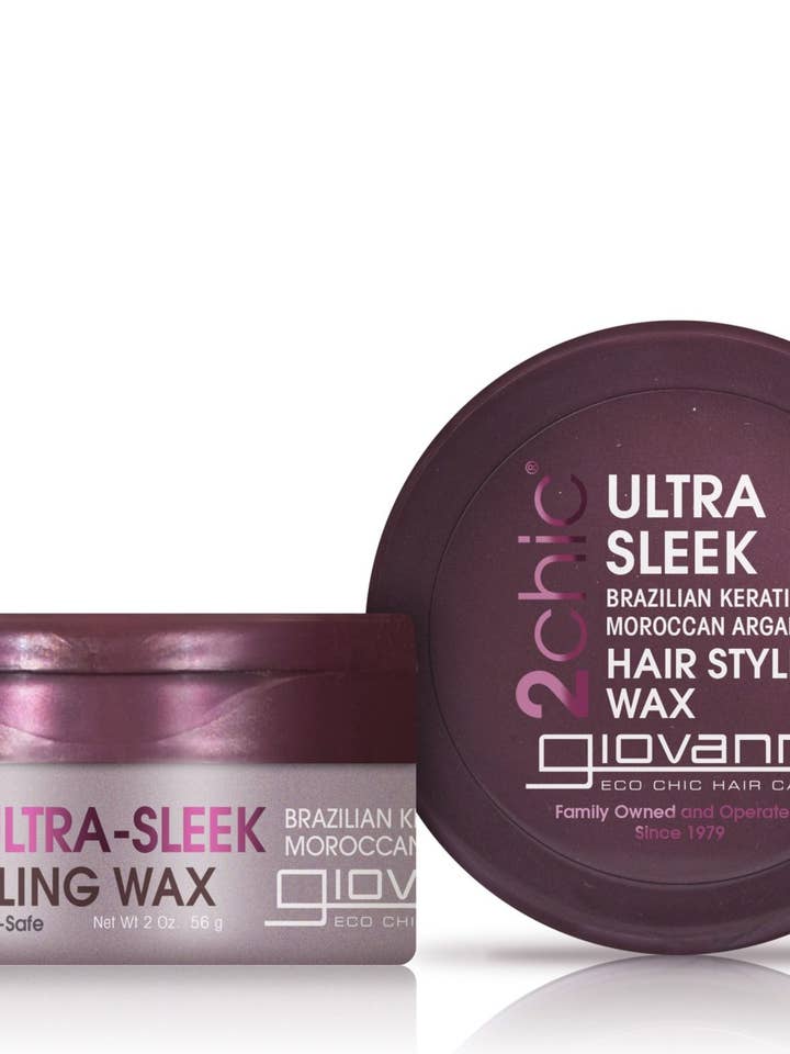 2chic® Ultra-Sleek Hair Styling Wax 2oz for wholesale by Giovanni Cosmetics