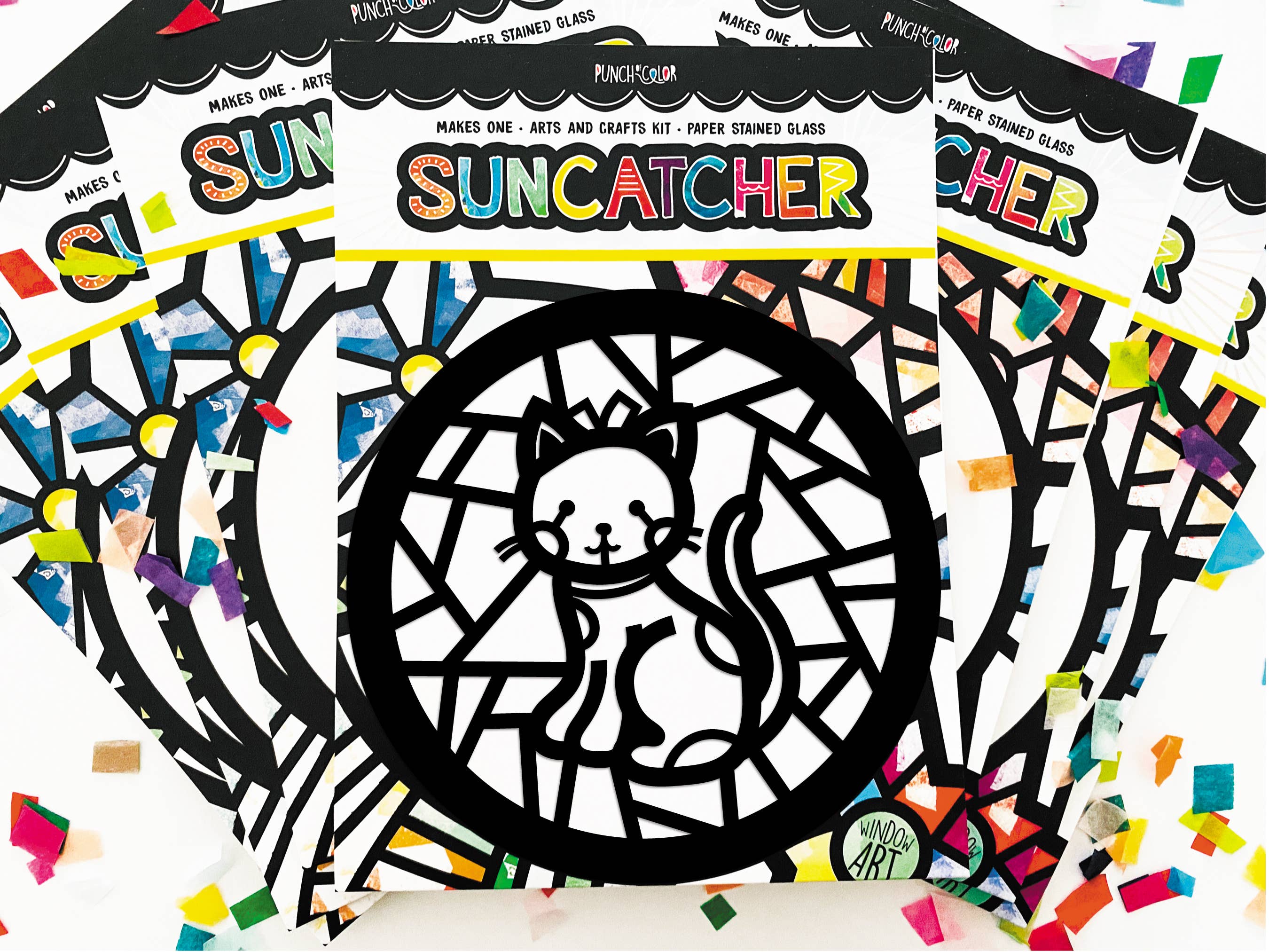 Punch of Color - Vente Kit de bricolage – enfant - Kit attrape-soleil Kitty Cat3