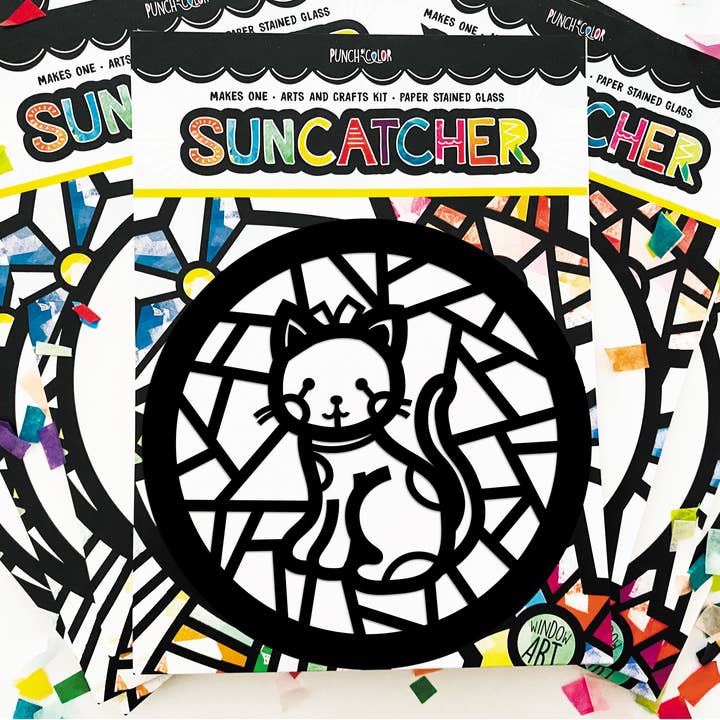 Punch of Color - Vente Kit de bricolage – enfant - Kit attrape-soleil Kitty Cat3