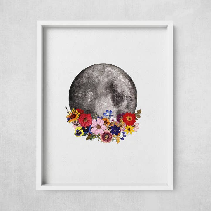 Flower Moon - Print for wholesale by Hello Cando