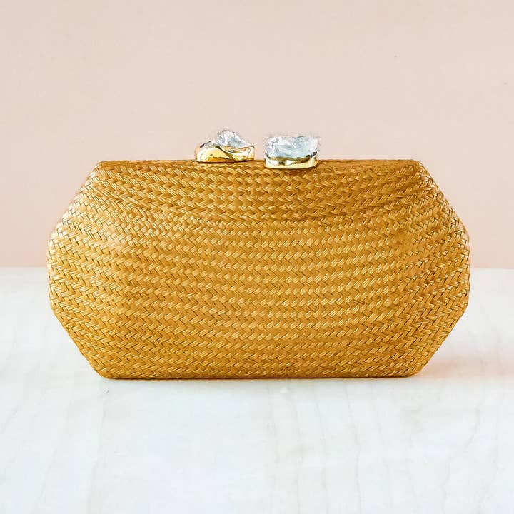 Pochette Camel - Pochette tissée | LIKHA pour la vente par LIKHÂ