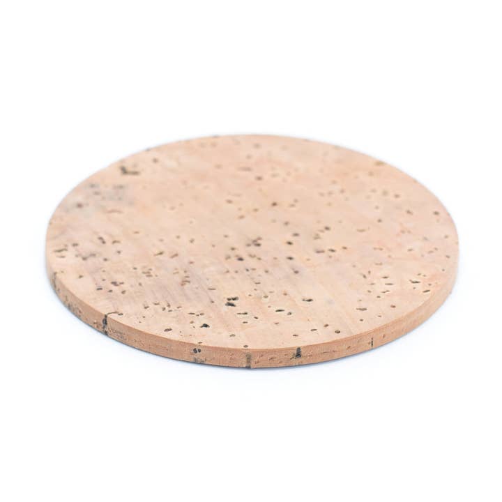 Runder handgefertigter Glasuntersetzer aus Kork – 1 Stück HA-04 für den Großhandel von Chapada Eco Cork