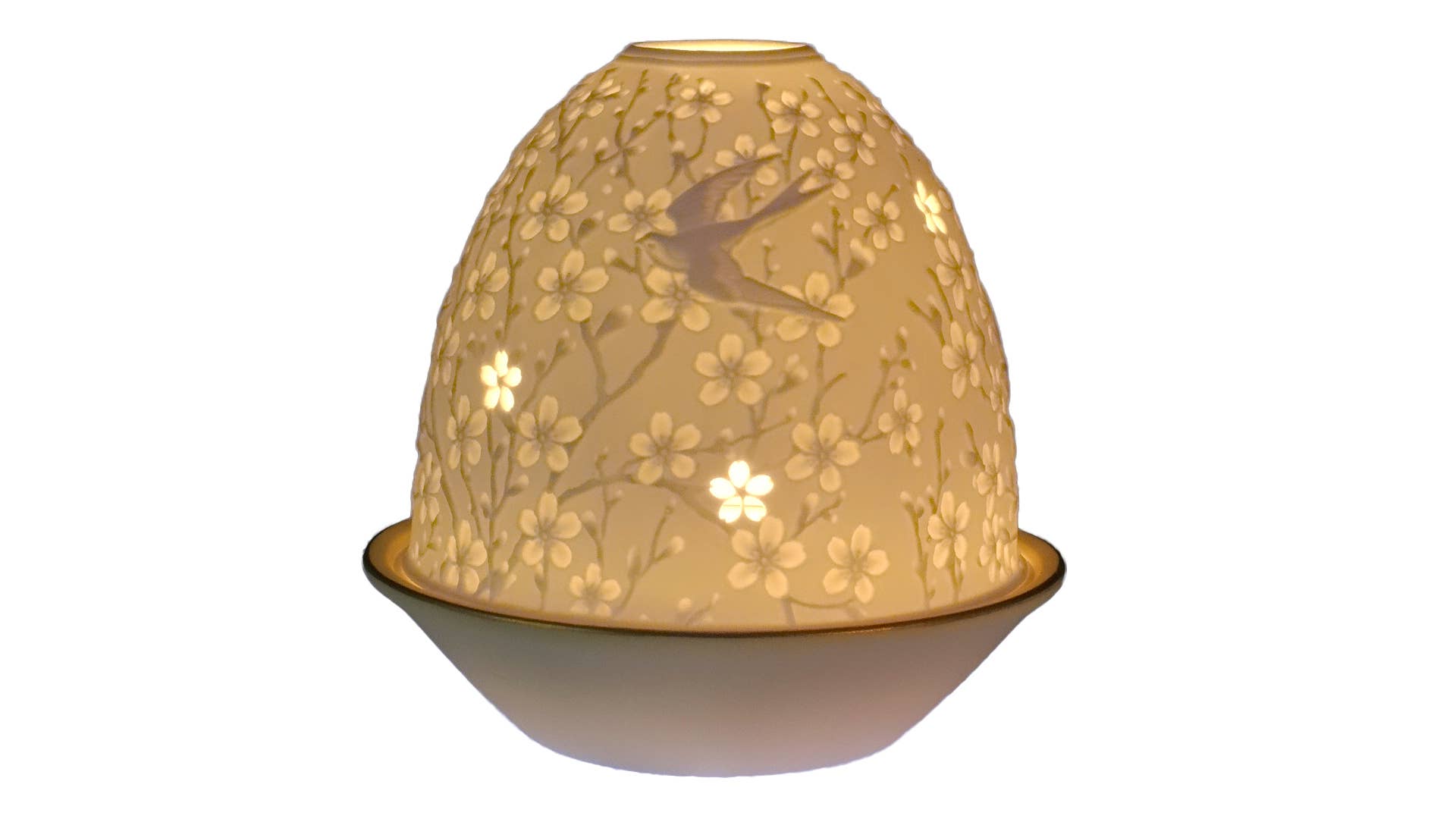 L. GLOW Home – Großhandel Kerzenhalter – Kerzenhalter mit Schwalben-Motiv und Kirschblüten9