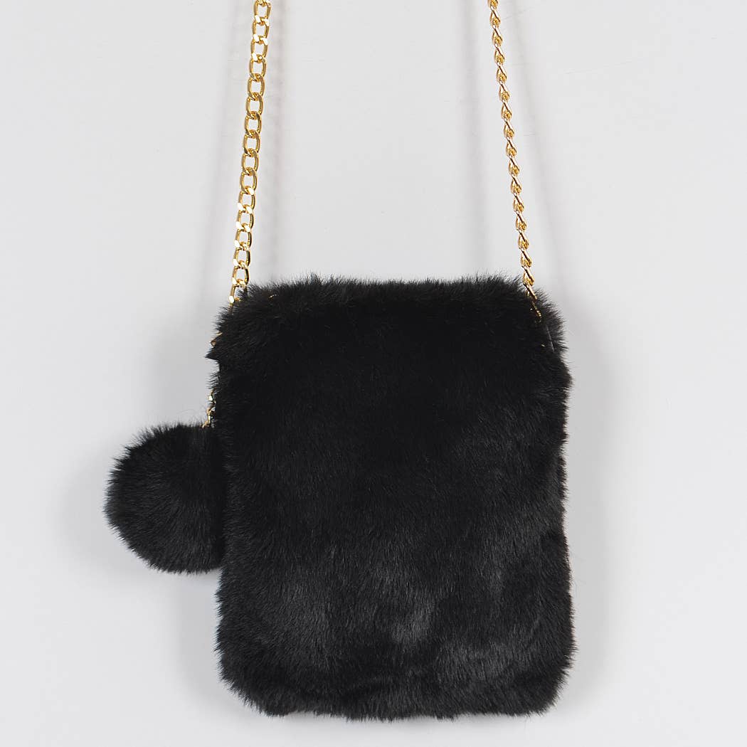 3AM BY H&D ACCESSORIES - Vendita all'ingrosso Borsa a tracolla - Donna - Borsa per cellulare in pelliccia sintetica1