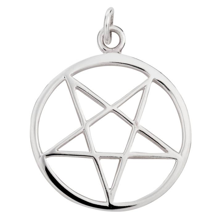 Ciondolo Pentagramma Invertito in Argento 925 per la vendita all'ingrosso da parte di Silver Jewellery Cavern Wholesale