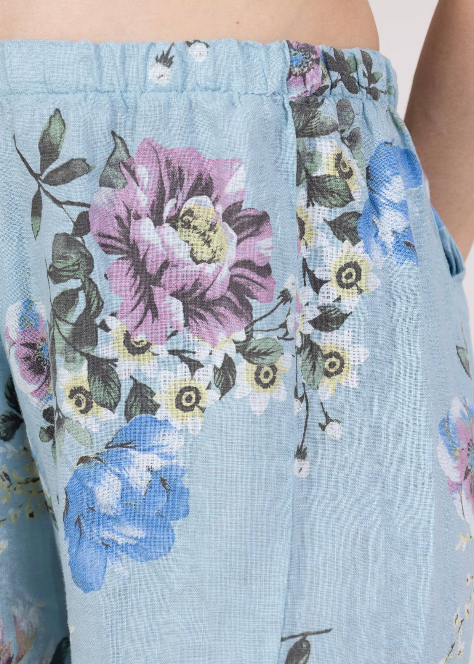 LINEN & COTTON HOUSE - Wholesale Broek - Dames - 75096 linnen broek met zakken en nieuwe print23