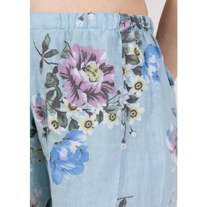 LINEN & COTTON HOUSE - Wholesale Broek - Dames - 75096 linnen broek met zakken en nieuwe print23