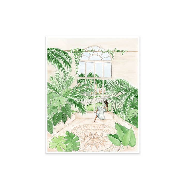 In the Jungle Boho Tropical Art Print for wholesale by Almeida Illustrations