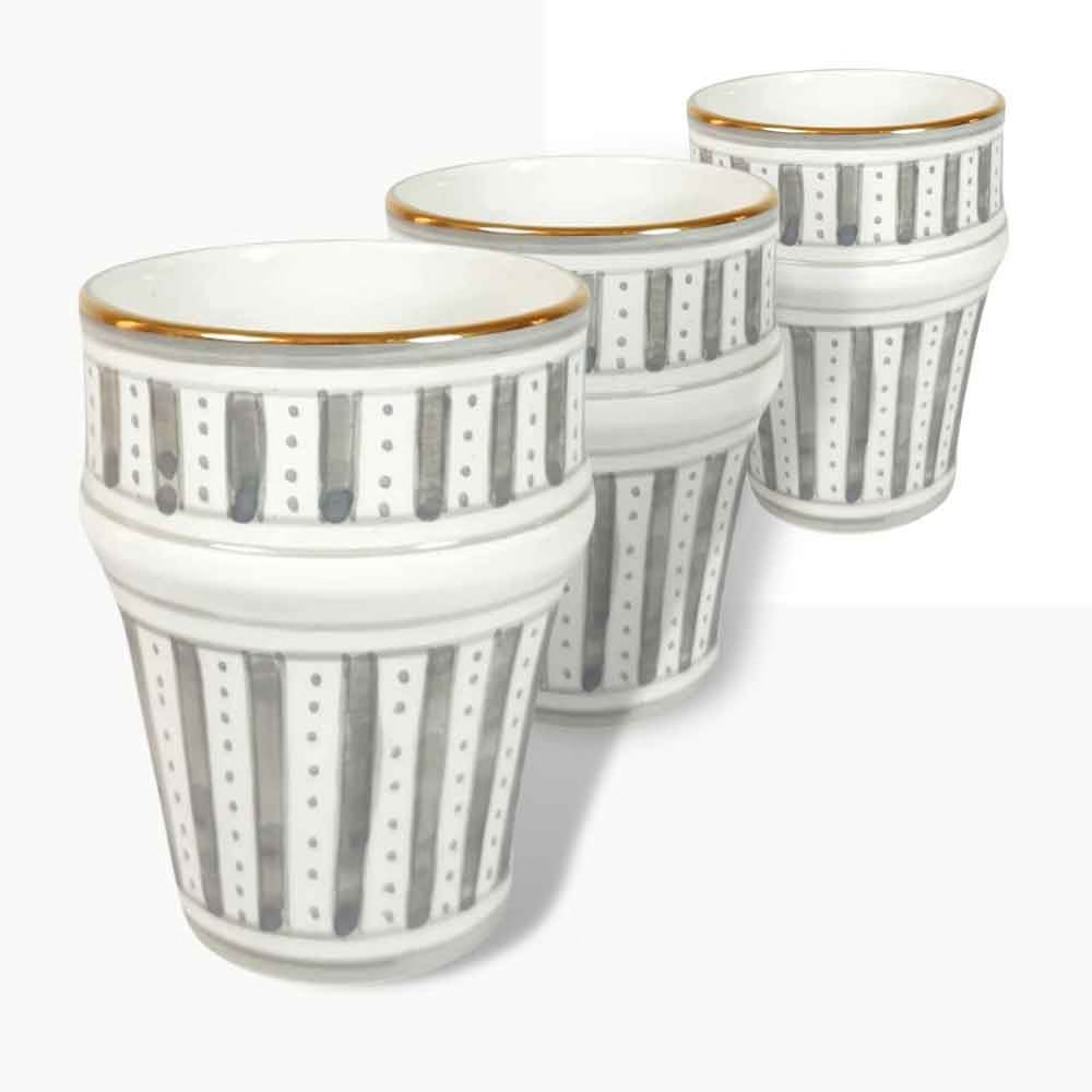 High crafty – wholesale Coffee/tea cup – Hand-Decorated Moroccan Ceramic Tea Cups with Pure Gold Orna2