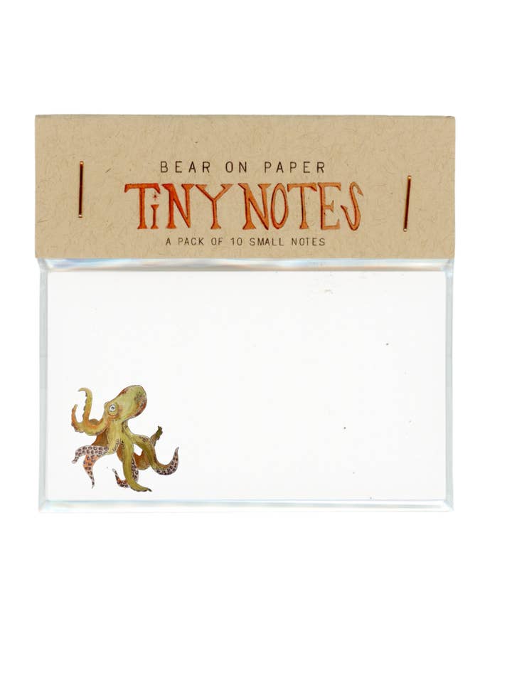 Octopus Kleine Notities voor wholesale door Bear on Paper