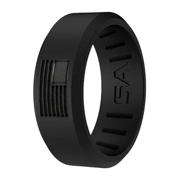 Soul of Adventure - Wholesale Band/Stacked Ring - Silicone Ring | Chisel | Black | Flag