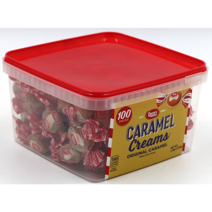 Grandpa Joe's Candy Shop - Wholesale Caramel - Goetze's Caramel Creams 100ct, 2.5lb Tub1