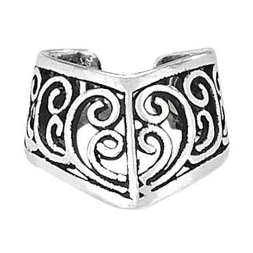 Fun Follows Me Sterling Silver Ear Cuff for wholesale by Tiger Mountain Jewelry