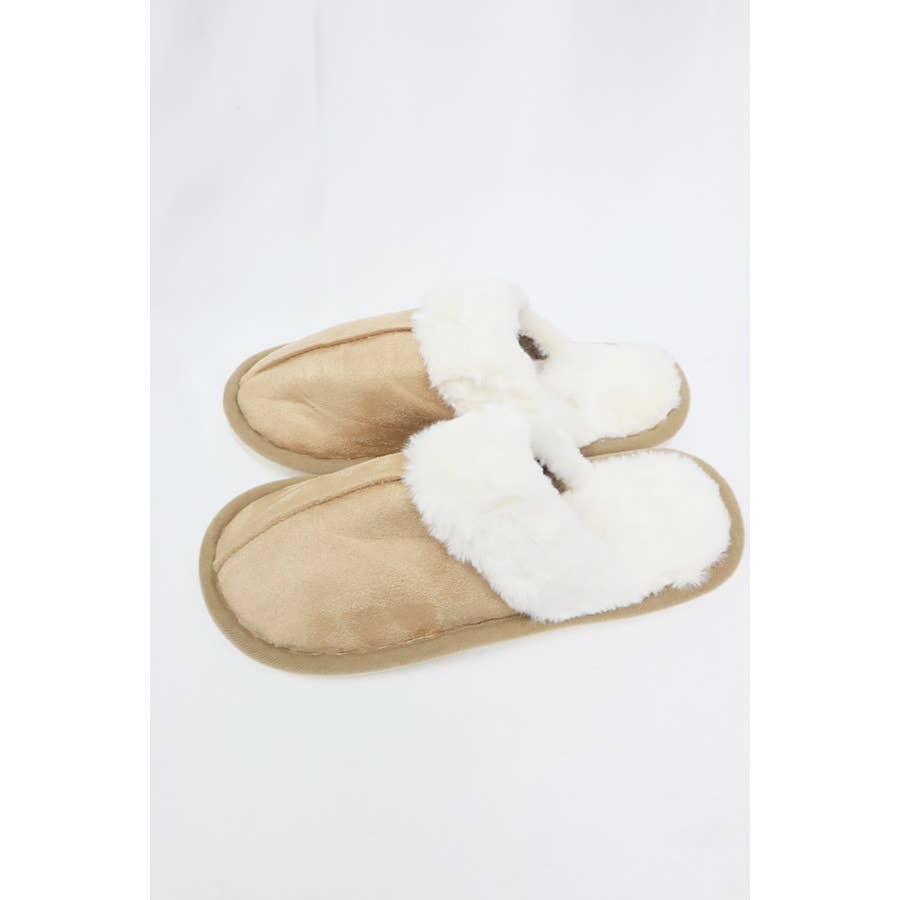 MÉLANGER LA COULEUR Pantoufles en fausse fourrure floue en vente sur Faire3