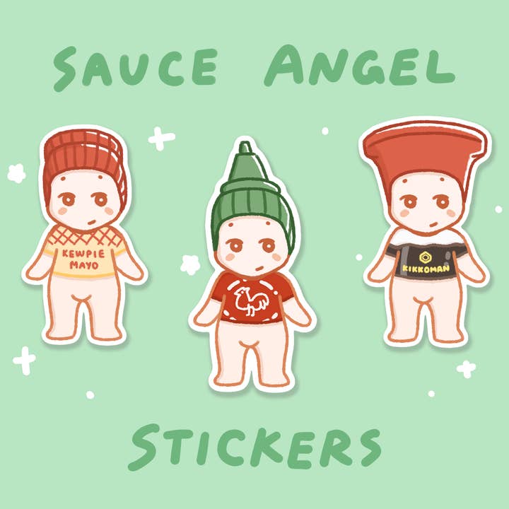 byUme Co. - Wholesale Sticker - Angel Asian Sauce Stickers
