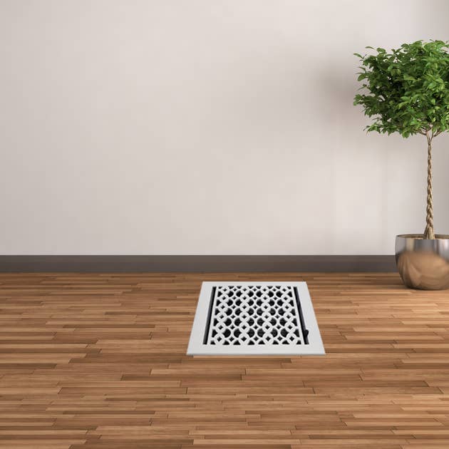 PRIMA DECORATIVE HARDWARE INC - Vendita all'ingrosso Attrezzatura per riscaldamento, ventilazione e condizionamento - Registro da pavimento in ghisa 8 «x 10" VR-1006