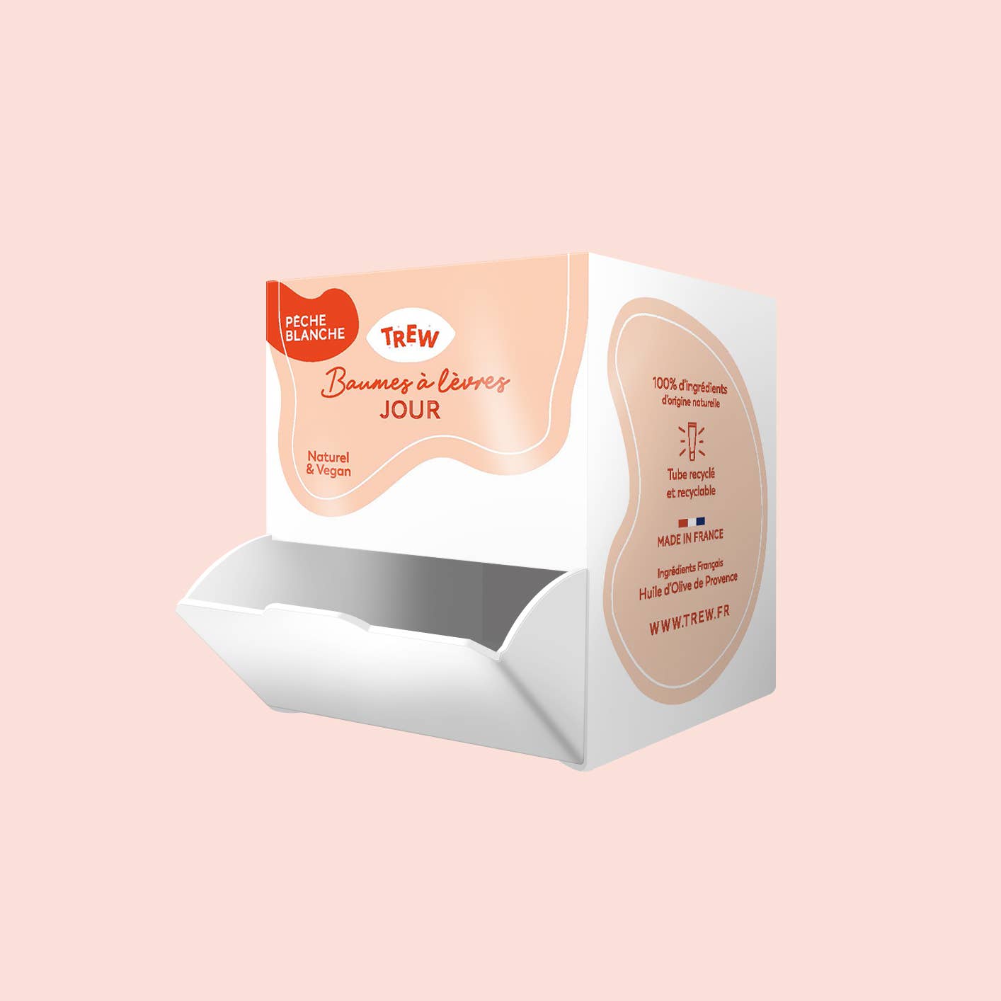 Trew Cosmetic - Wholesale Lip Balm - Distributor : Day Lip Balm Peach Aroma 100% Natural & Vegan1