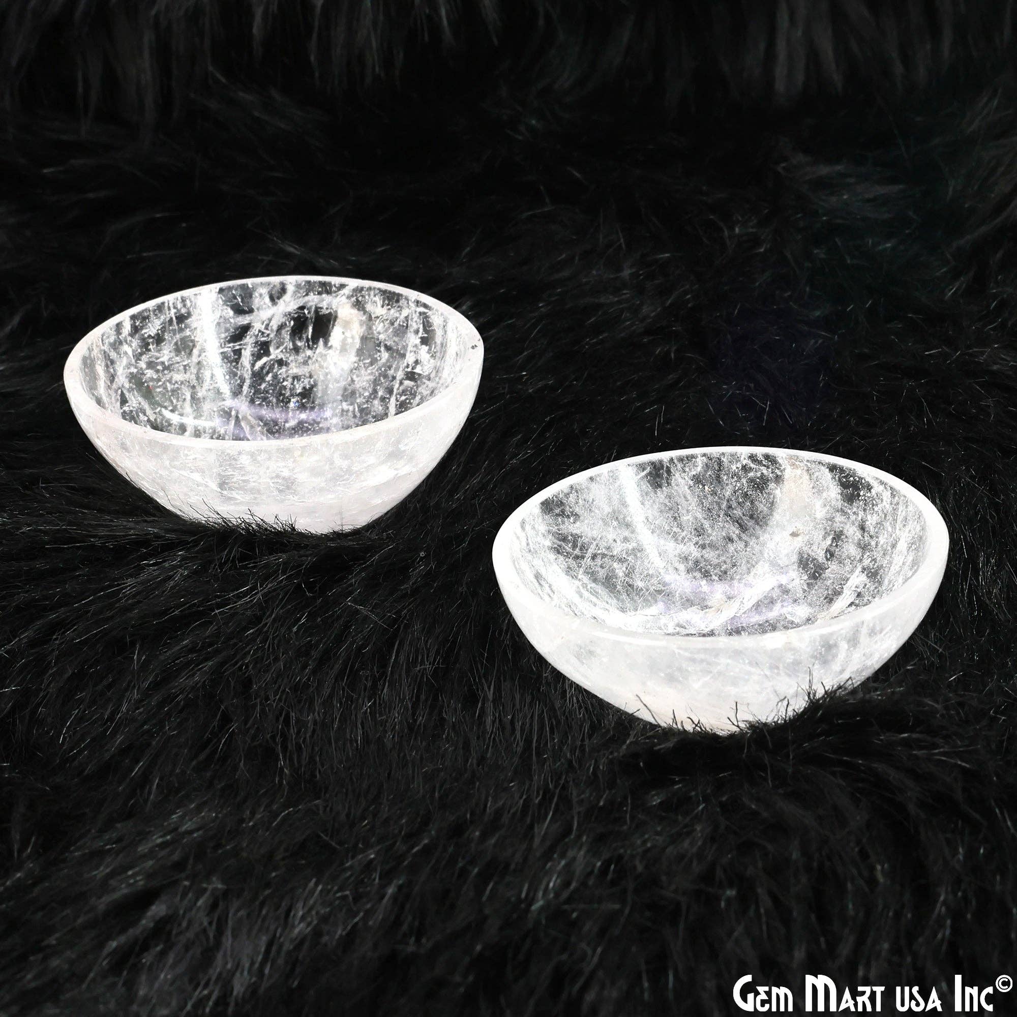 GemMartUSA – wholesale Decorative plate/dish/bowl – Natural Crystal Mini Carved Gemstone Bowl Cup 2 inch5