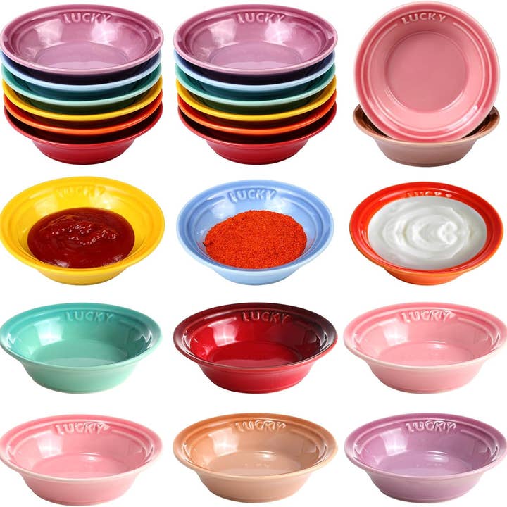 3.5 oz Colorful Ceramic Dipping Bowls and other Purchase Wholesale dipping dishes. Free Returns & Net 60 Terms on Faire trending on Faire.