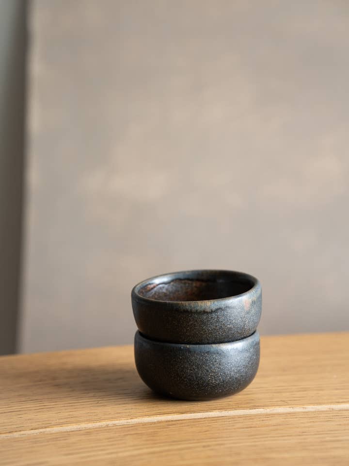 Rust Stoneware Pinch bowl for wholesale by Creating Comfort Lab