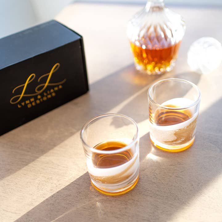 Lynn & Liana Designs - Wholesale Cocktail/Liquor Glass - NEW!!! Resin Coated Old Fashioned Whisky Glasses -NO TARIFFS29