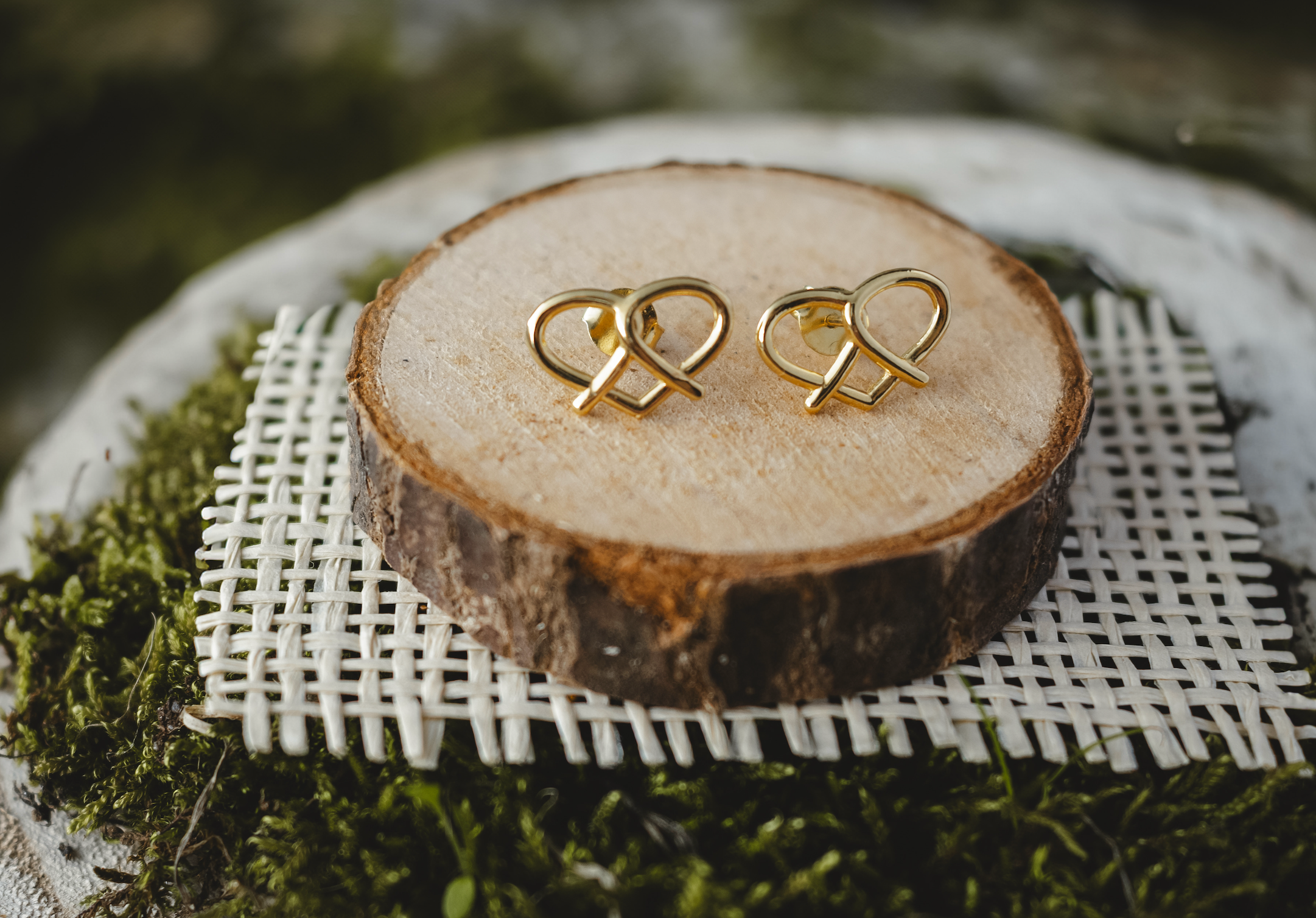 Woidladl - Wholesale Stud/Post Earrings - Heart Pretzel Earrings5