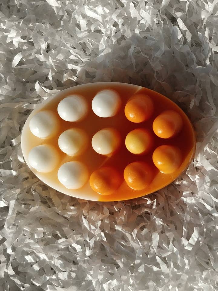 Tropical orange Massage Soap Bars for wholesale by Witchy Wednesdays