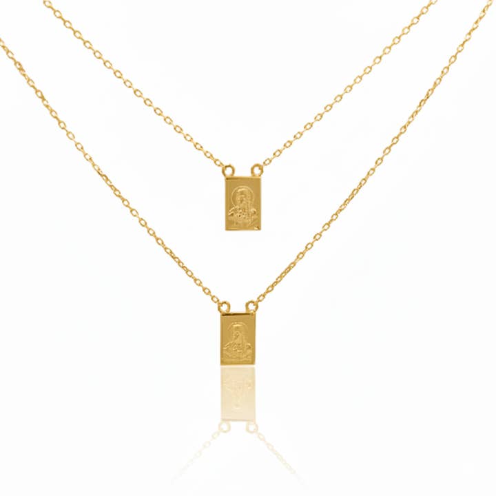 14k Gouden Scapulier Ketting 30" | Fijne Gratie voor wholesale door Guadalupe Gifts