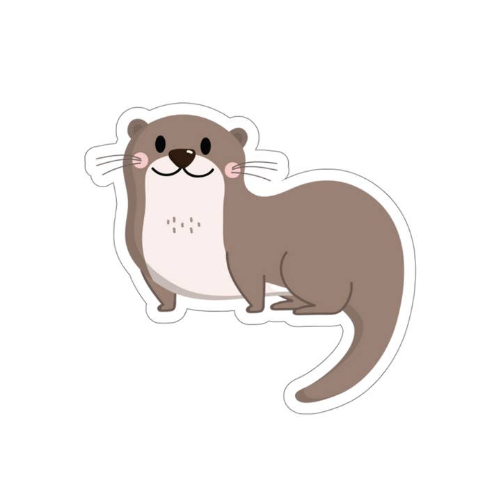 Otter Sticker (customizable) - Die Cut for wholesale by Needful Things