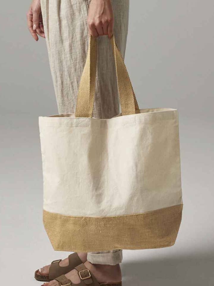 Westford Mill - Borsa in tela con base in juta per la vendita all'ingrosso da parte di Pierre Francis