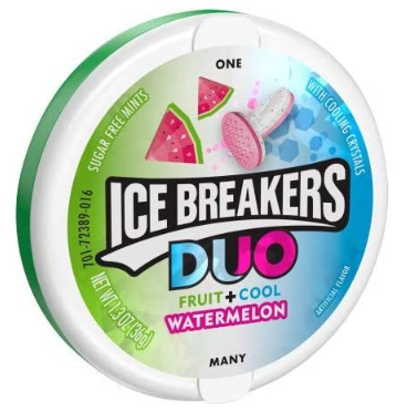 iSweet.ca - Wholesale Mints - Ice Breakers Mint - Watermelon Duo 1.3 oz X 80