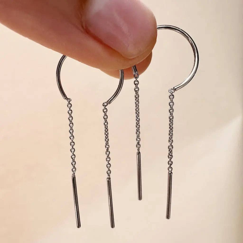 Honeycat Jewelry - Wholesale Dangle Earrings - Threader Drop Bar Earrings5